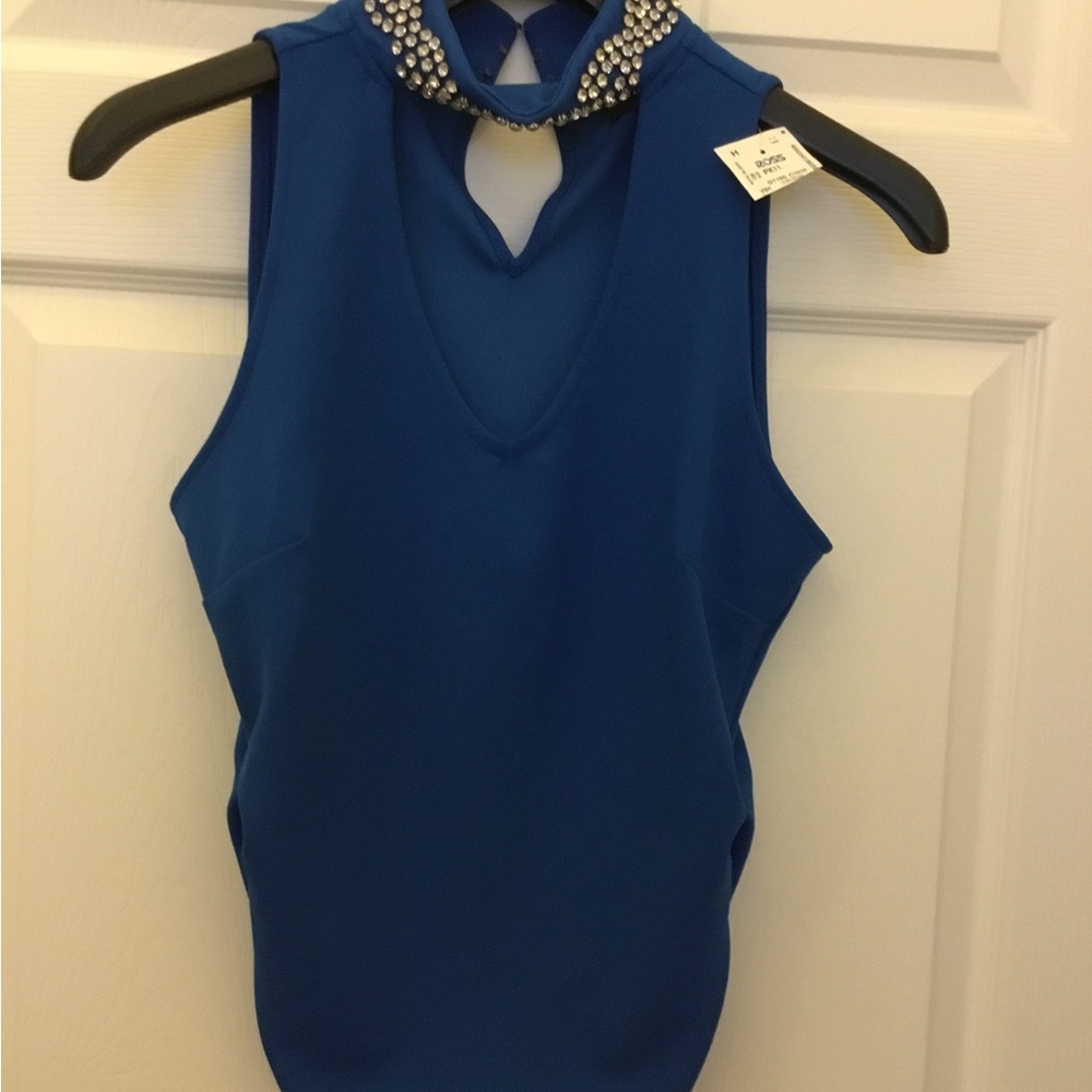 La Rambla Halter top with jewel choker
